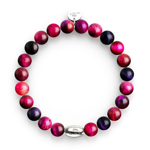 Mulberry Trance | Bracelet en argent sterling 925 | Bracelet œil de tigre Galaxy